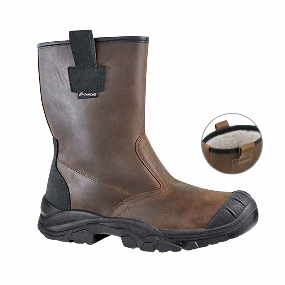WOOL BOTTE FOURRE CUIR - 41